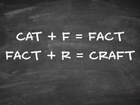 anagrams on a chalk board