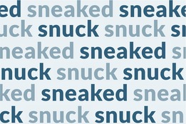 sneaked vs snuck video