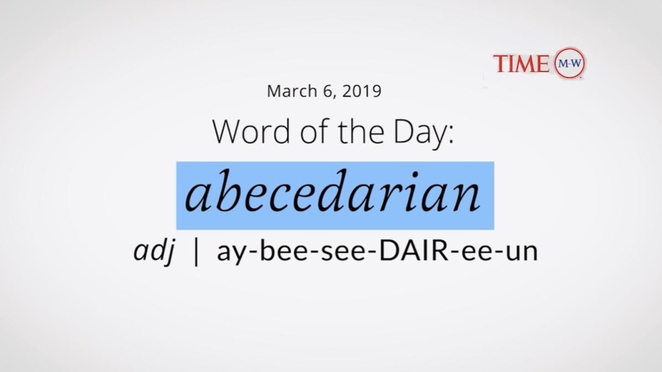 abecedarian word of the day