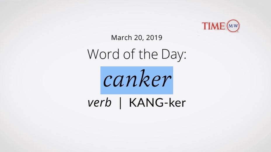 canker word of the day