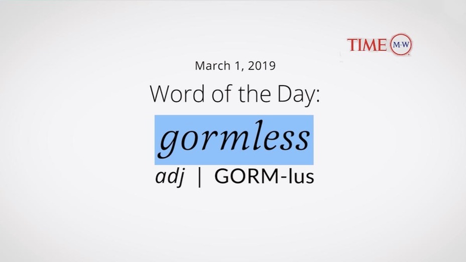 gormless word of the day