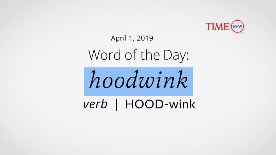 hoodwink word of the day
