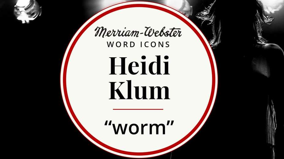 merrian-webster word icons heidi klum worm