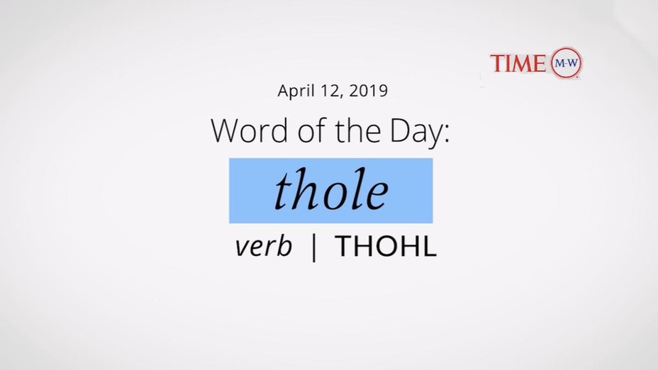 thole word of the day