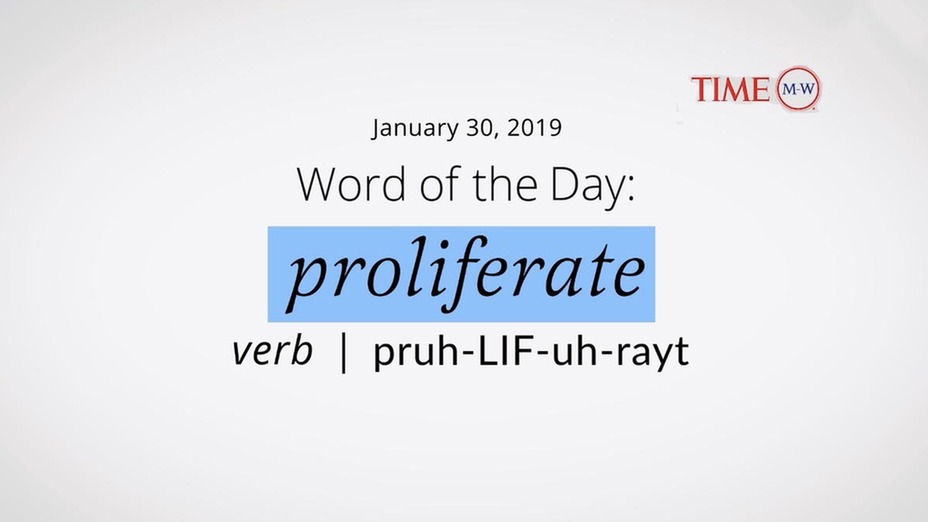 proliferate meaning