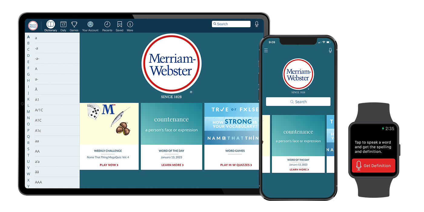 Merriam-Webster Dictionary and Thesaurus app screenshot