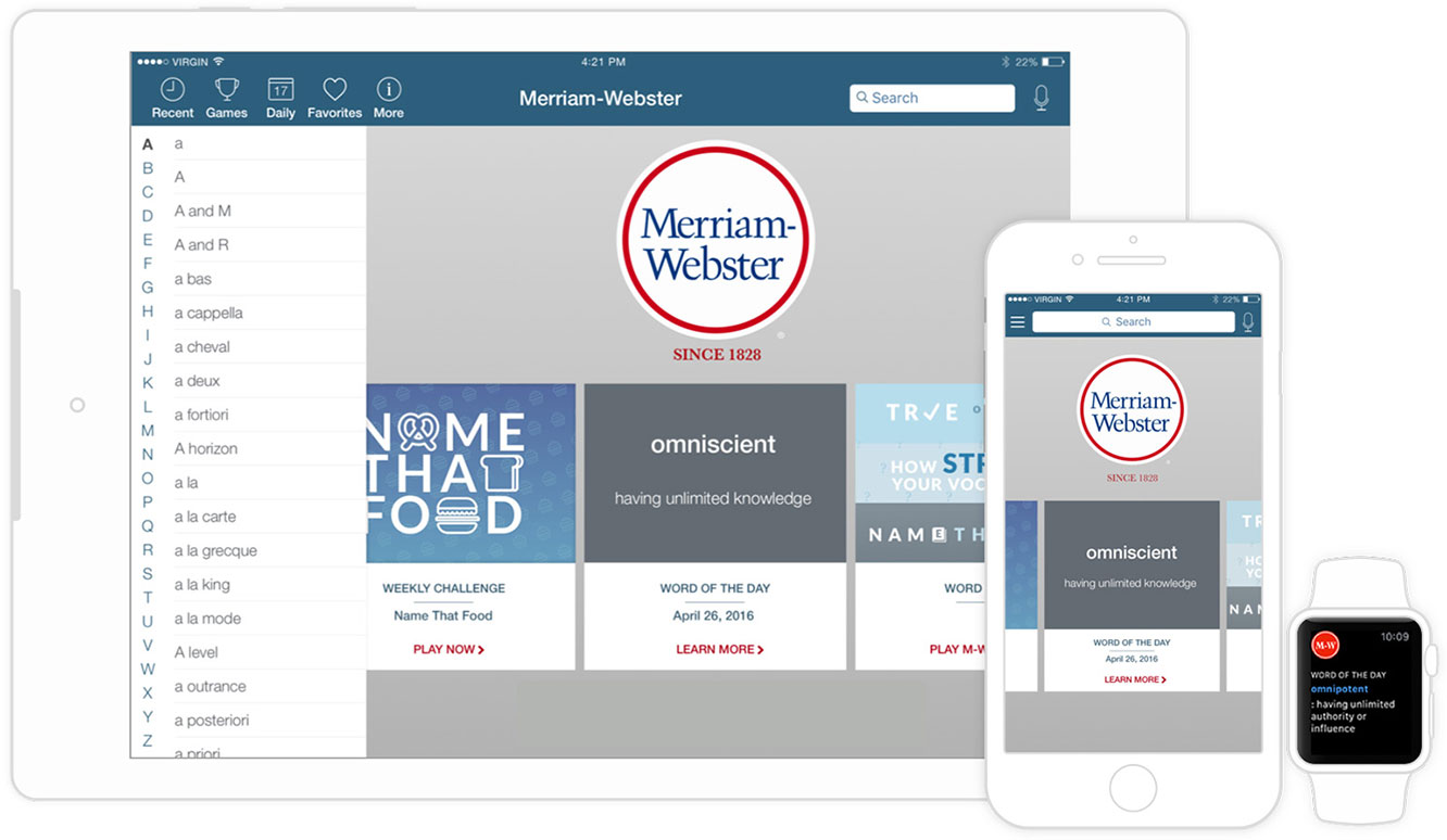 merriam-webster app screenshot