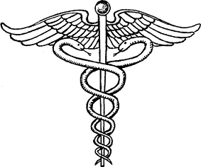 Illustration of caduceus