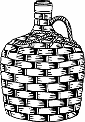 Illustration of demijohn