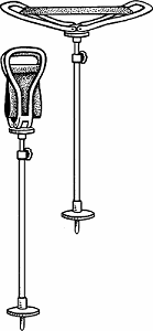Illustration of shooting stick