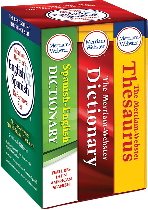 merriam-webster's english and spanish reference set book cover