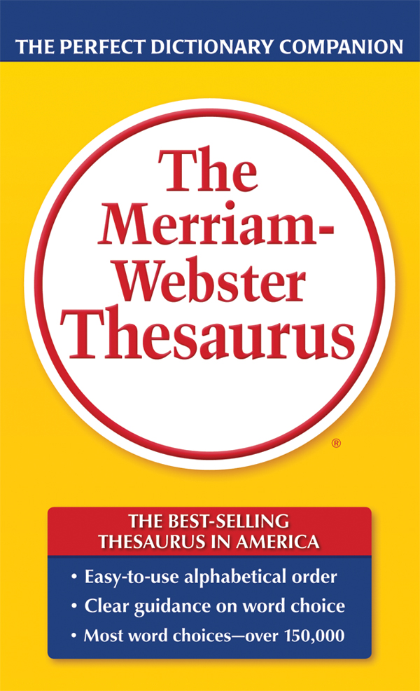 Buy The Merriam-Webster Thesaurus (Mass-market Paperback)