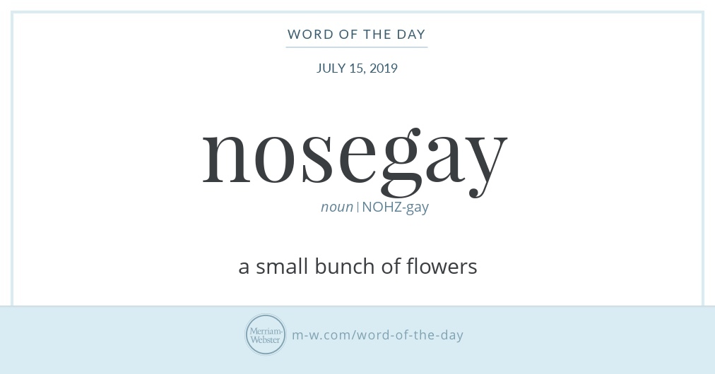 Word Of The Day: Nosegay 