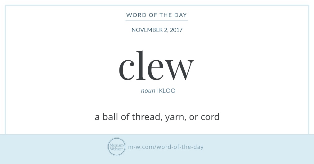 clew definition clew definition