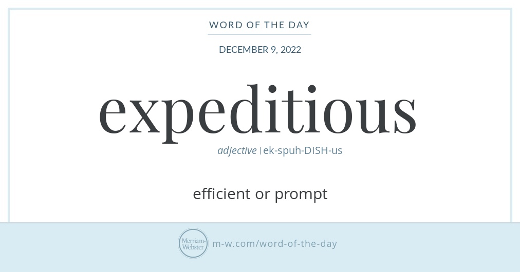 word-of-the-day-expeditious-merriam-webster