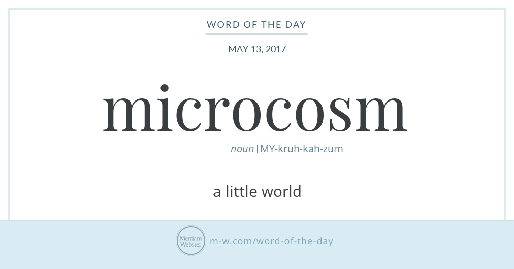 examples of microcosm in a sentence