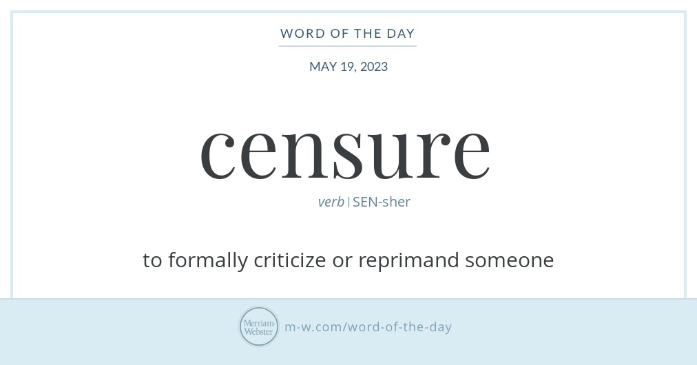 word-of-the-day-censure-merriam-webster