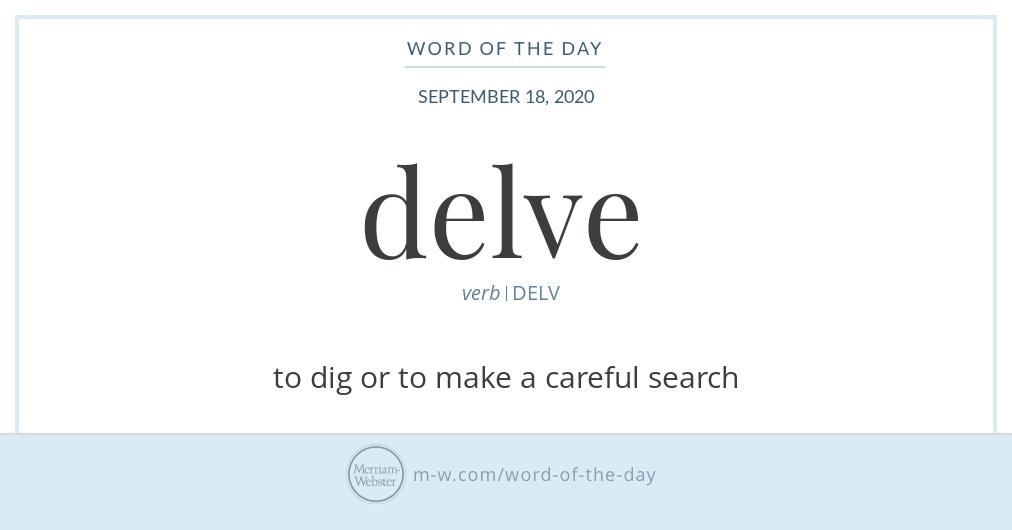 delve-meaning