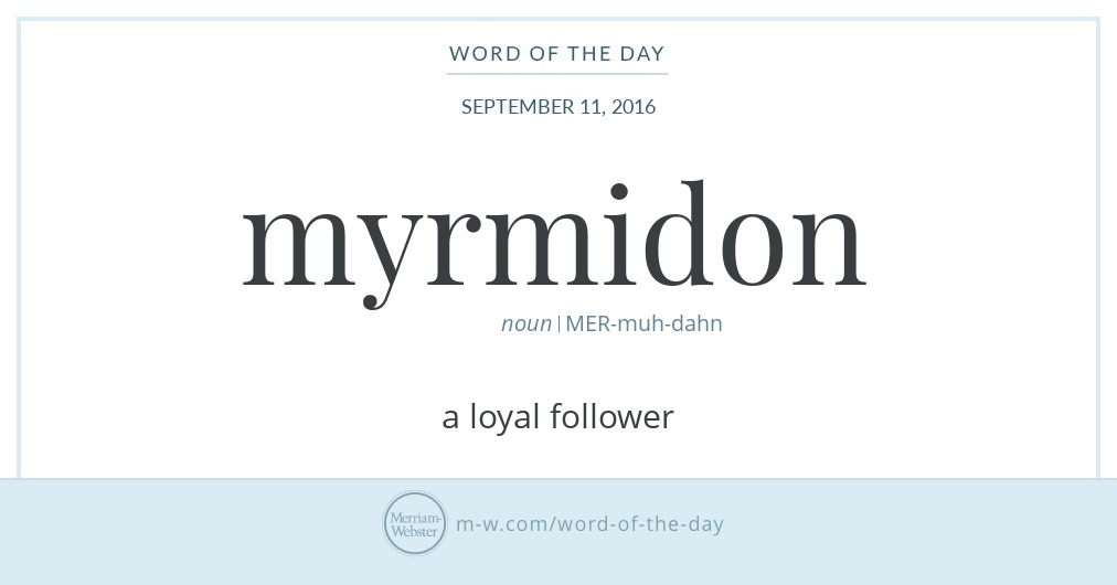 define myrmidons