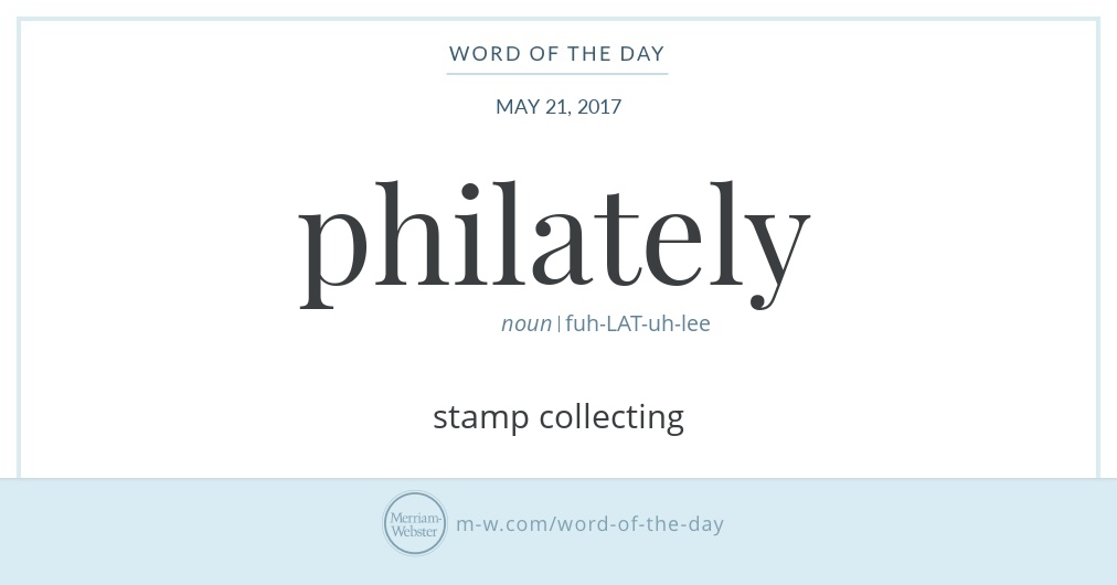 Word of the Day: Philately | Merriam-Webster