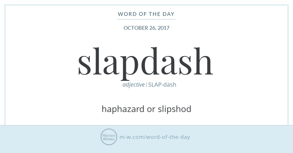 slapdash em dash