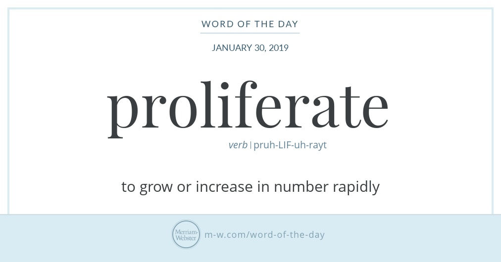 proliferate meaning