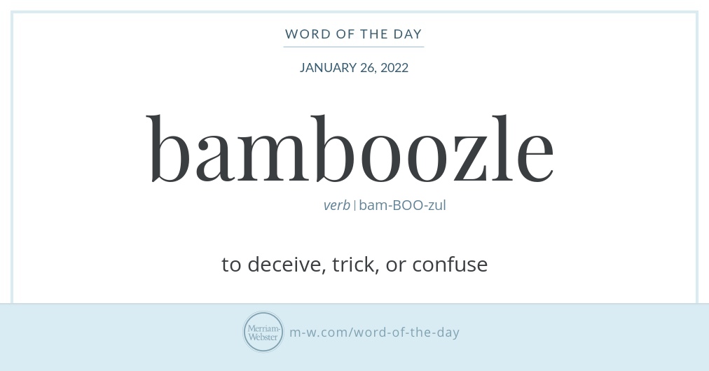 Bamboozle adjectives