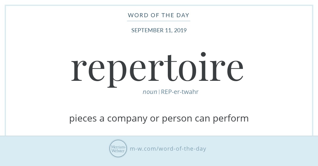 repertoire meaning