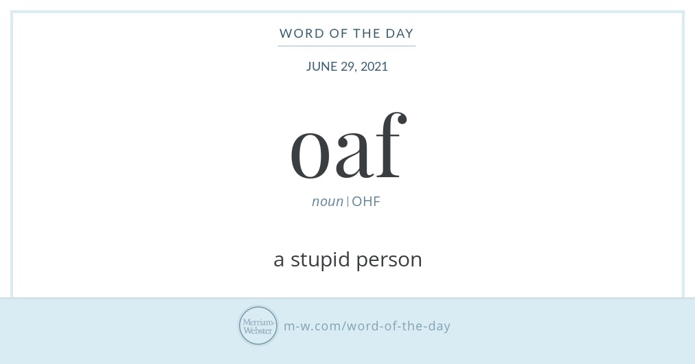 Oaf meaning